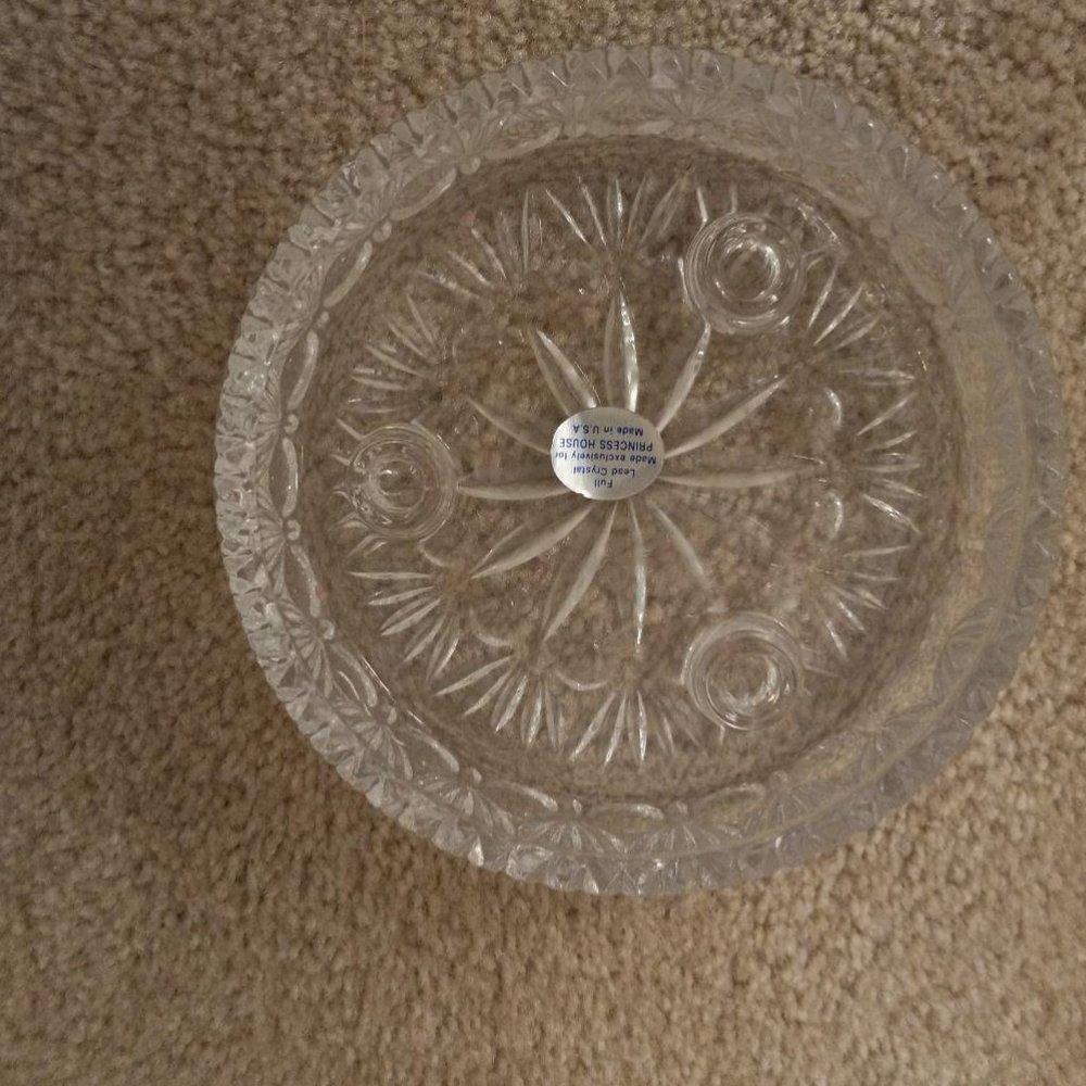 Vintage Princess House Lead Crystal Candleholder